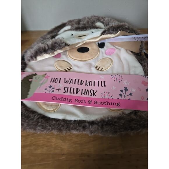 Hedgehog Hot Water Bottle & Sleep Mask - Picture 5 of 6
